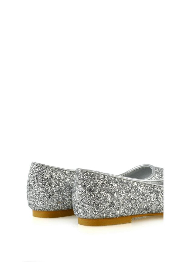 XY LONDON Statement Pointed Toe Flat Bridal Ballerina Pump Shoes