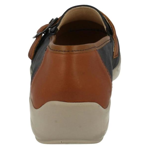 DB Shoes Ladies Easy B Wide Fitting Slip On Loafers Cork