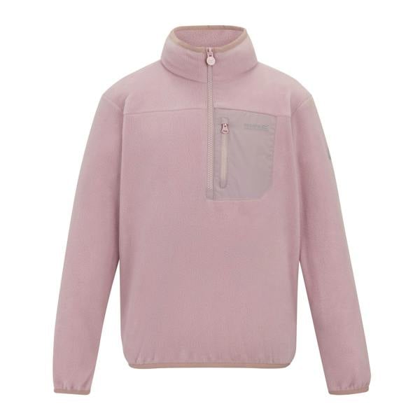 Regatta Childrens/Kids Frankie Half Zip Fleece Top - Powder Lilac