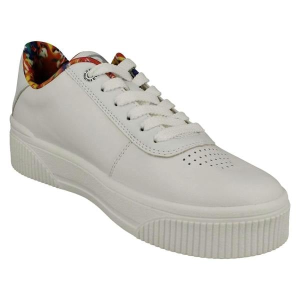 Rieker Ladies Revolution By Rieker Lace Up Platform Trainers W0702