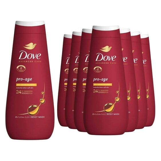 Dove Advanced Care Pro Age Body Wash 24H Renewing Micromoisture, 8x400ml