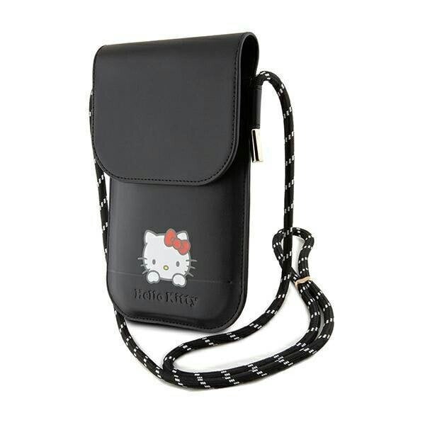 Hello Kitty Leather Daydreaming Cord Universal Phone Bag Black - HKOWBSKCDKK