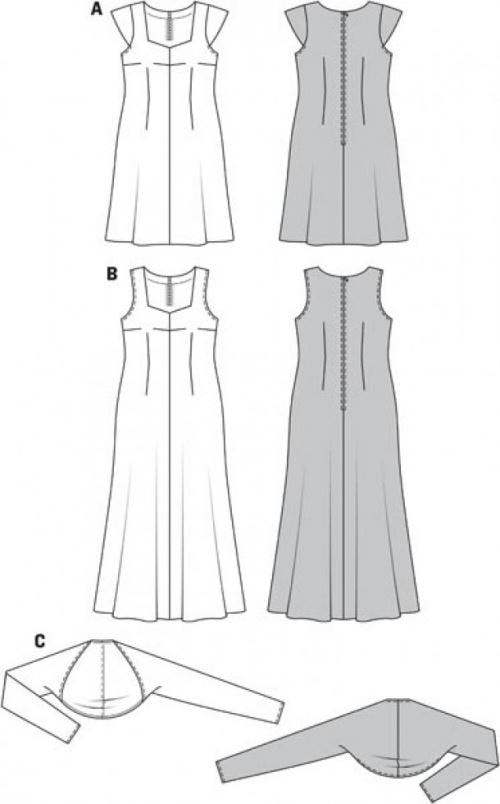 Burda Sewing Pattern 6947 Jackets and Dresses For Women, 18 to 34 - Easy