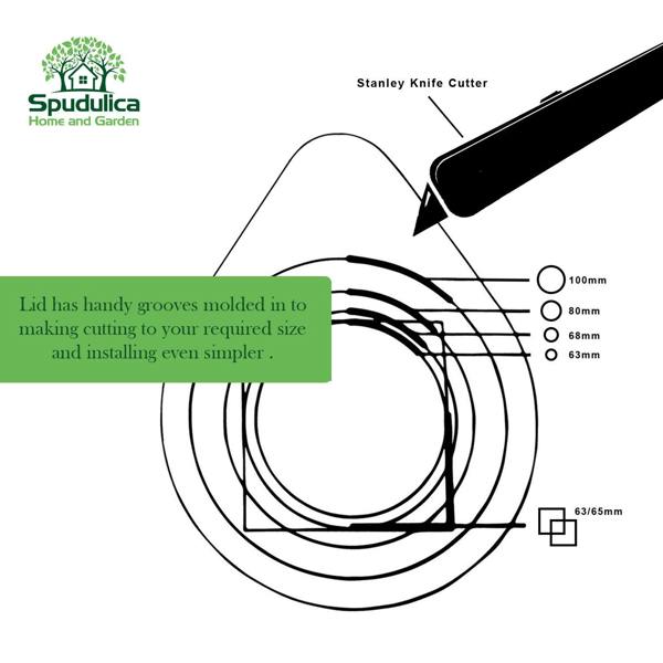 Spudulica Home & Garden Harcostar Rain Diverter Trap – Downpipe Rainwater Diverter for Water Butts