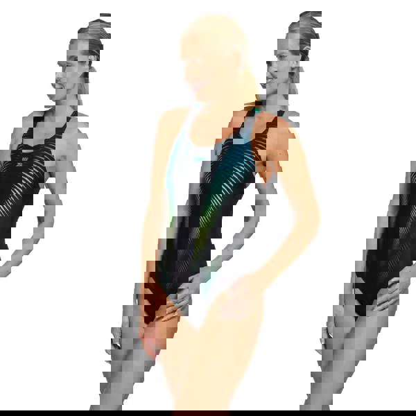 Zoggs Extender Powerback Swimsuit - Black/Mint