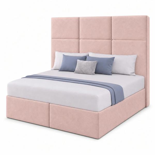 Great British Beds Habour Divan Bed - Pink Plush