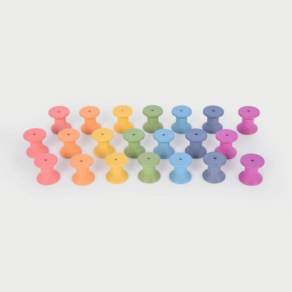tickit Rainbow Wooden Spools