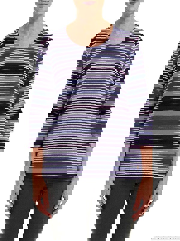 PennyPlain Striped Top - Mulberry