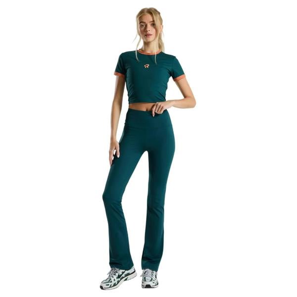 Red Run Womens/Ladies Crop Top - Green - 