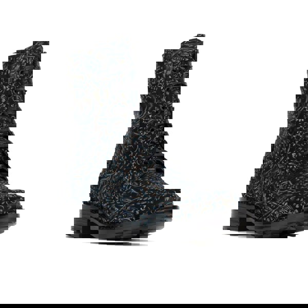 Embassy London Laviva High - Black & Blue - Women's leather-lined wide fit high ankle boot