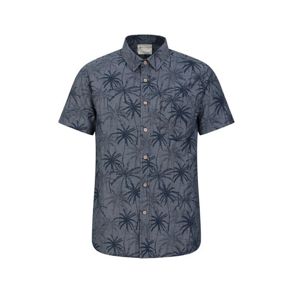 Mountain Warehouse Mens Tropical Palm Tree Shirt - Dark Blue