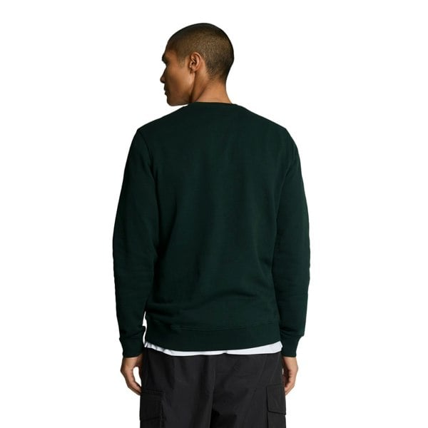 Lyle & Scott Mens Crew Neck Long-Sleeved Sweatshirt - Dark Green