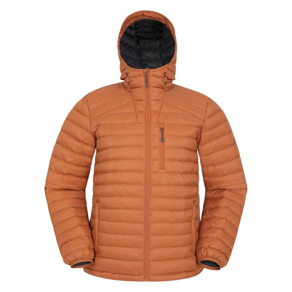 Mountain Warehouse Mens Henry II Extreme Down Filled Padded Jacket - Rust - 