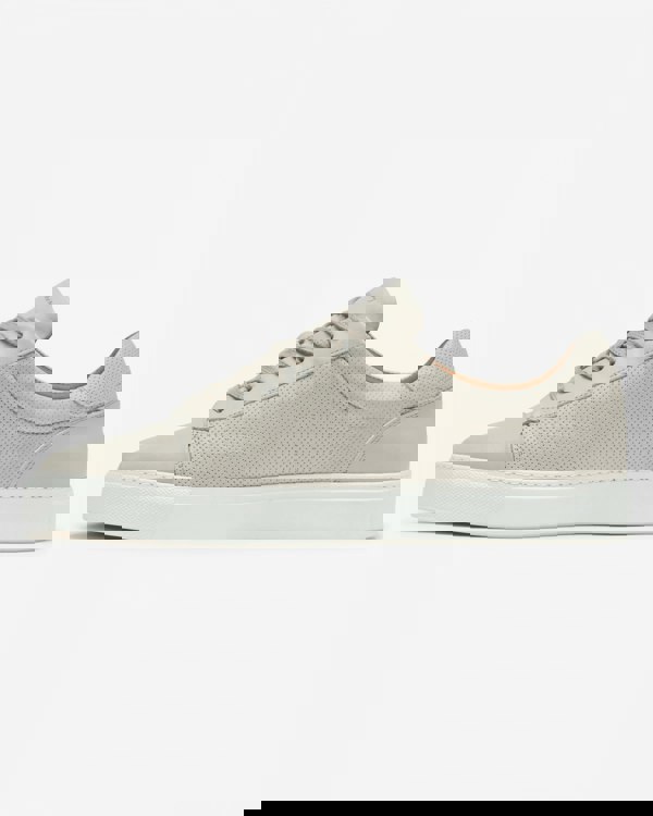 Oliver Sweeney Almada Mens Perforated Leather Trainers - Off White