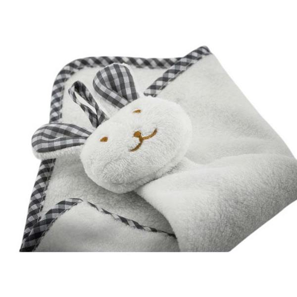 MidOcean Baby Hug Me Rabbit Plush Hand Towel - White - 