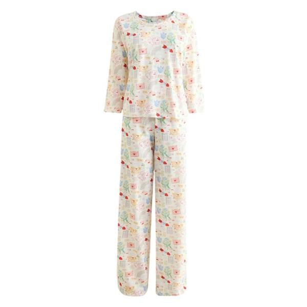 Cath Kidston Womens/Ladies Heart Cotton Jersey Valentine Pyjama Set - Cream - 