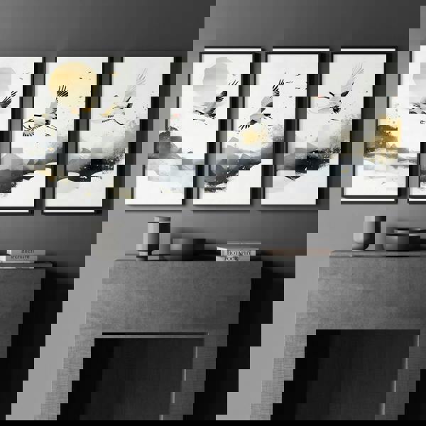 Art For Huge Wall | Set of 3 Asian Inspired Wall art Prints