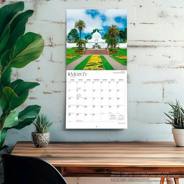 San Francisco Calendar 2027, Wall Calendars, Month To View, Travel, Gift