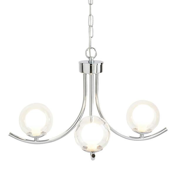 Pagazzi Lighting Jimena 3 Light Polished Chrome Pendant Ceiling Light