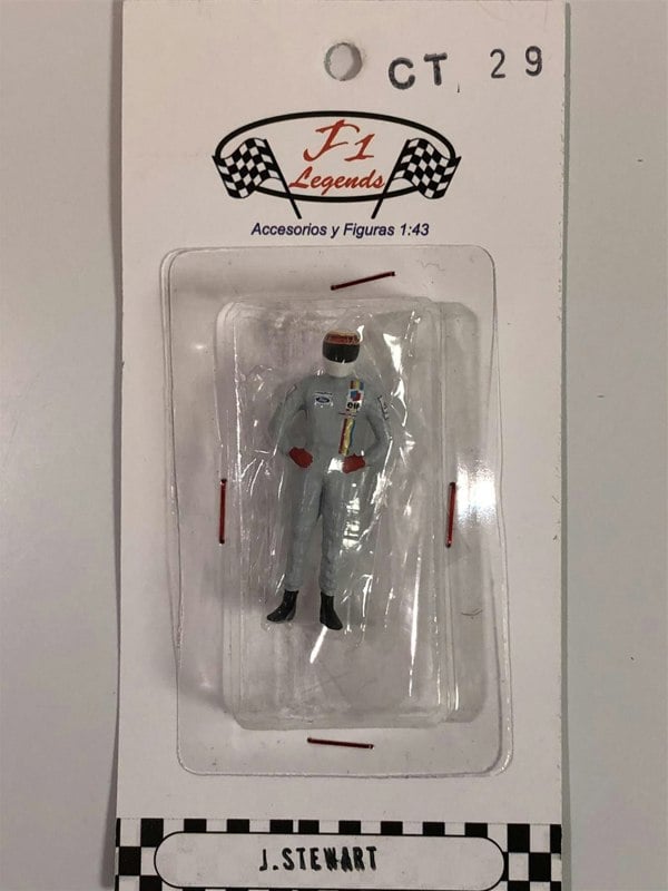 jackie stewart 1:43 scale racing figure cartrix ct29