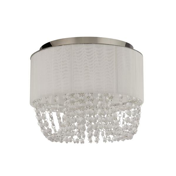 Lighting Collection Luxury Drum‑Shade with Crystal Cascades