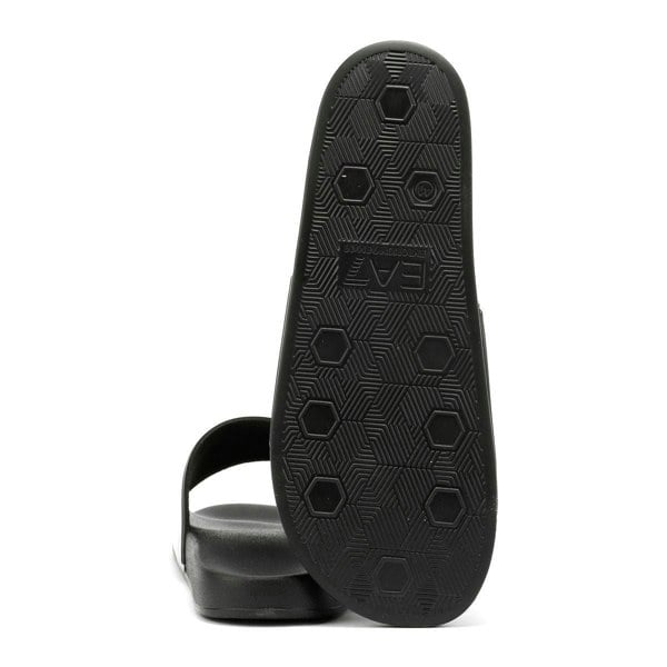EA7 Water Sports Men's Black/Gold Slides