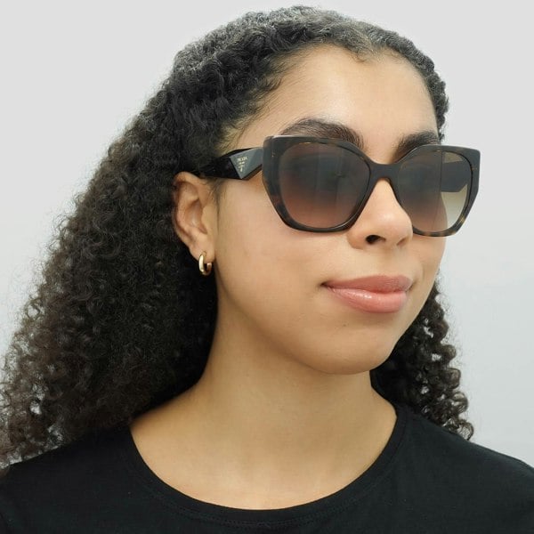Prada Sunglasses PR19ZS 2AU6S1 Havana Brown Gradient