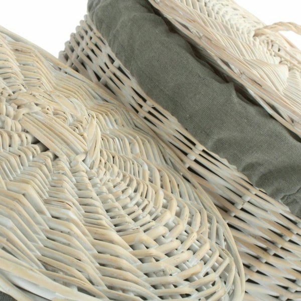 Round Laundry Wicker Basket