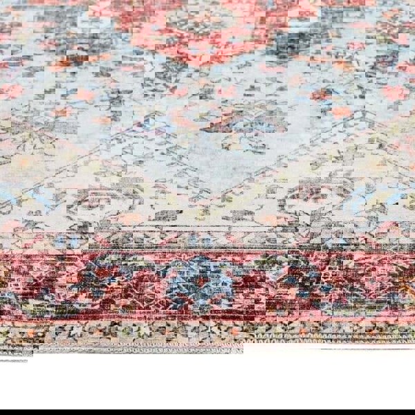 The Rugs Washable Rug Eterna Red: Vintage Style - Easy Care