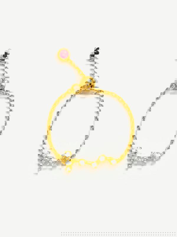 MUCHV Adjustable Constellation Chain Ring - Gold or Silver Plated