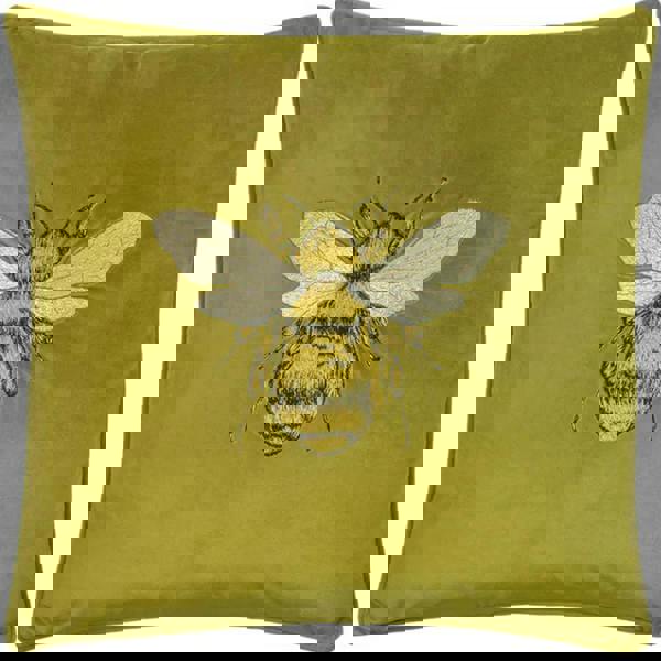 Paoletti Hortus Bee Cushion Cover - Olive
