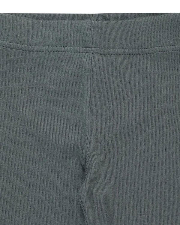 Bottle Green Rib Leggings - image 2
