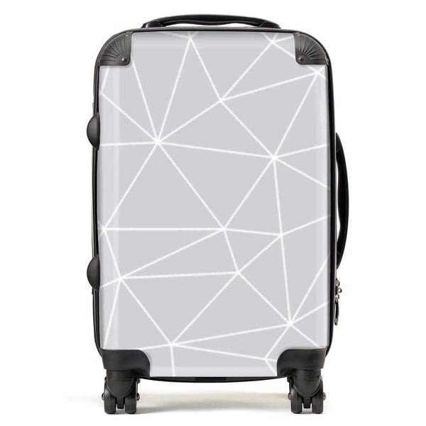 Warren Reed Geometric Triangle Pattern Suitcase