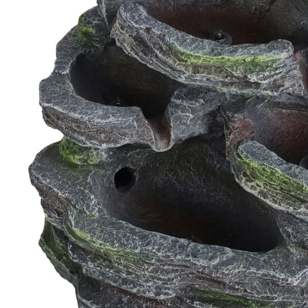 Faux Rock Garden Fountain with Lights Fountains Living and Home