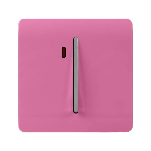 Trendi Switch 1 Gang 20 Amp Heavy Duty Rocker Switch in Candy Pink