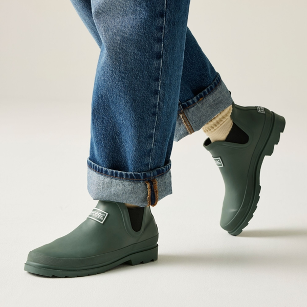 Regatta Womens Harper Plain Ankle Wellington Boots - Dark Forest Green