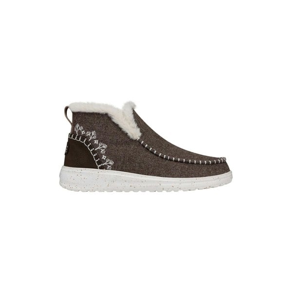 HEYDUDE Denny Wool Faux Shearling Boots - Walnut