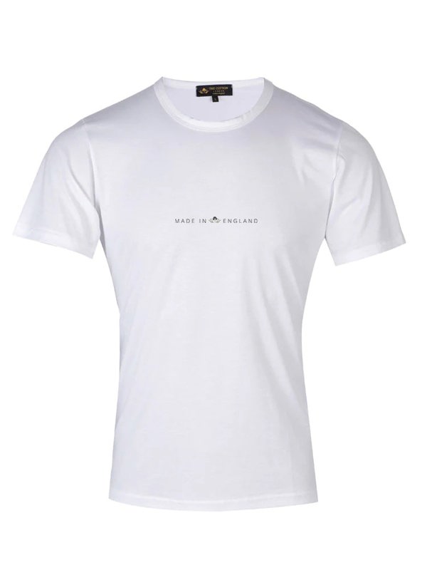 The Cotton Made In England Pure Supima White T-Shirt