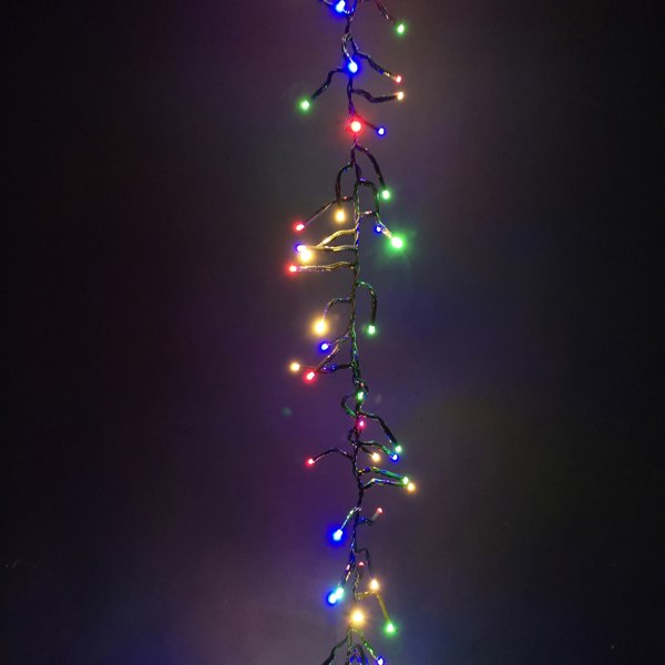 Samuel Alexander 480 LED 6.2m Premier Clusterbrights Indoor Outdoor Multifunction Mains Operated Christmas Cluster Lights with Timer in Multicoloured