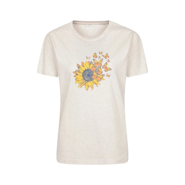 Mountain Warehouse Women's Sunflower Relaxed Fit T-Shirt - Light Beige