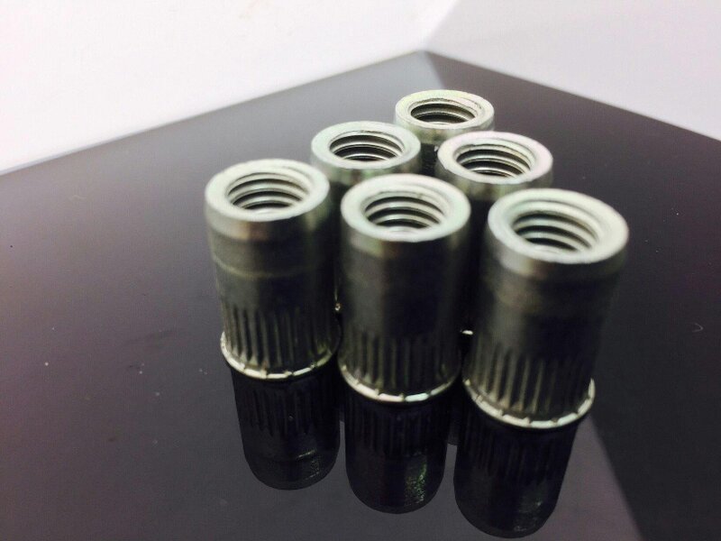 Fixaball Rivet Nut Steel BZP Reduced Head Round Knurled Body