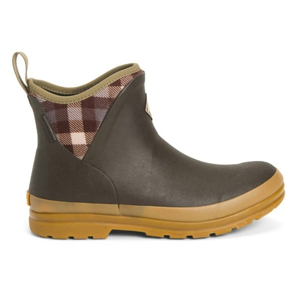 Muck Boots Originals Women's Ankle Boots in Brown/Plaid/Gum