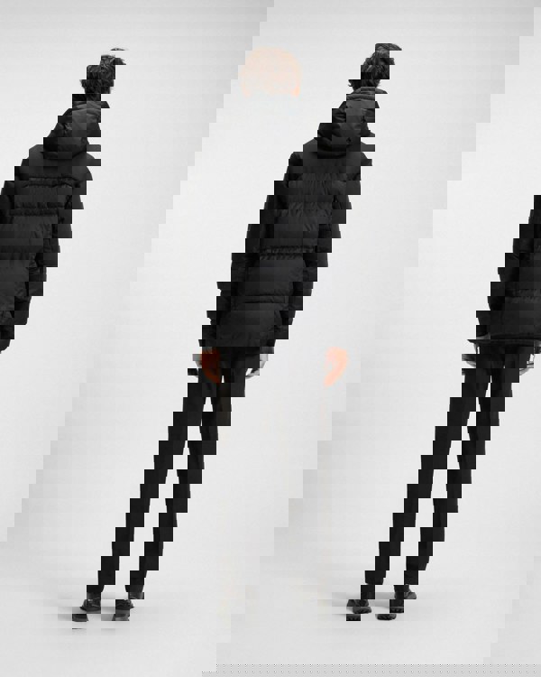 BOSS Green Block-X Mens Water-Repellent Down Jacket with Detachable Hood - Black 001