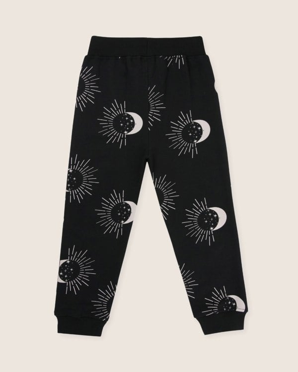 organic cotton Black Astrology Print Joggers - image 5