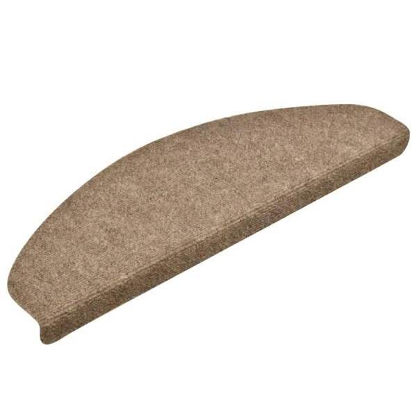 Berkfield Self-adhesive Stair Mats 15 pcs Cream 65x21x4 cm Needle Punch