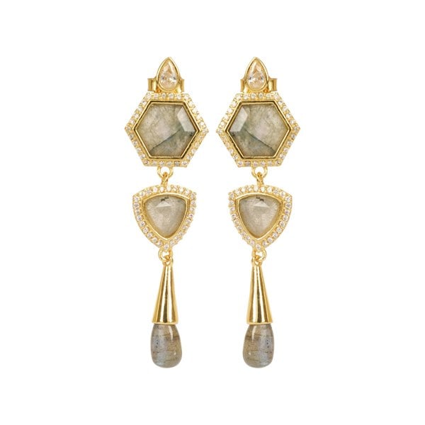 Lila Rasa Timeless Radiance With Labradorite Earring