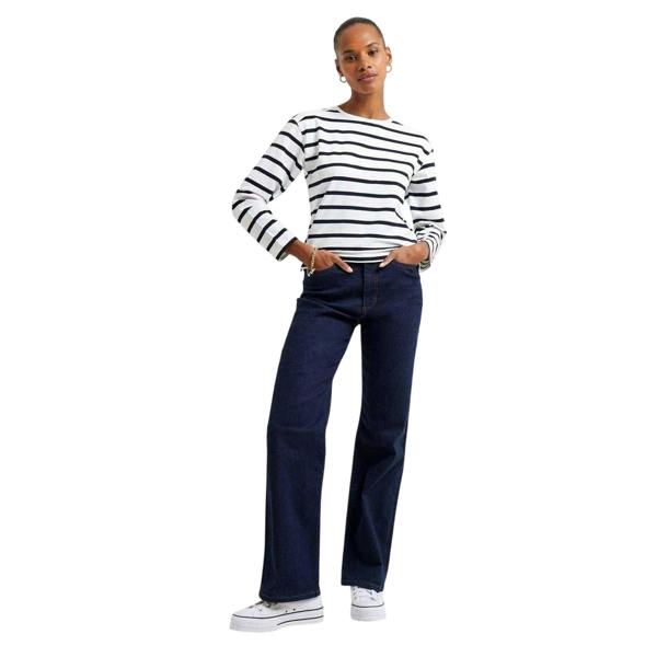 French Connection Womens/Ladies Rallie Crew Neck Long-Sleeved T-Shirt - White - 