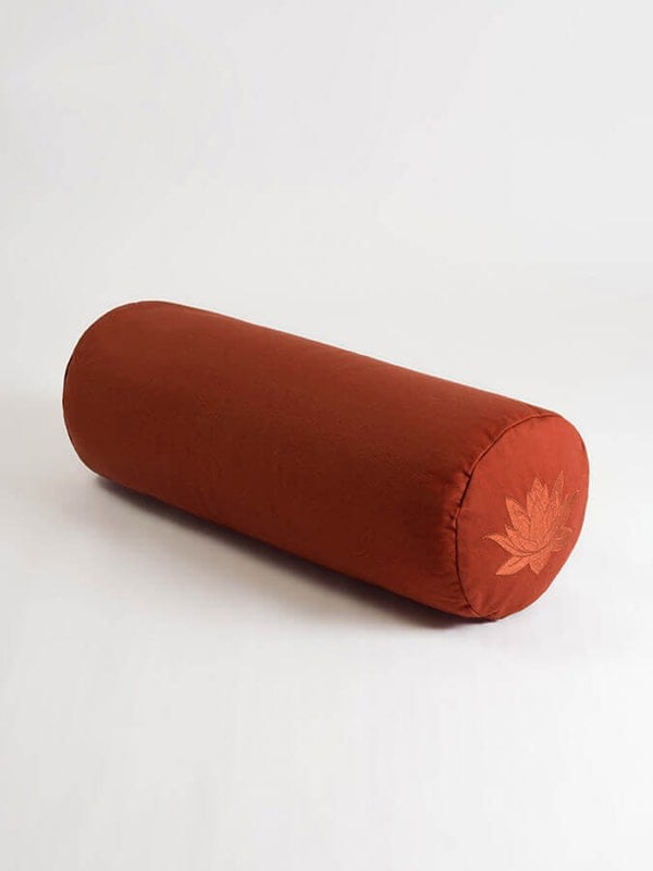 Yoga Studio Organic Cotton Buckwheat Lotus Meditation Bolster Cushion