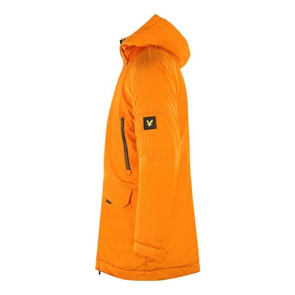 Lyle & Scott Zip Detail Parka Jacket - Orange