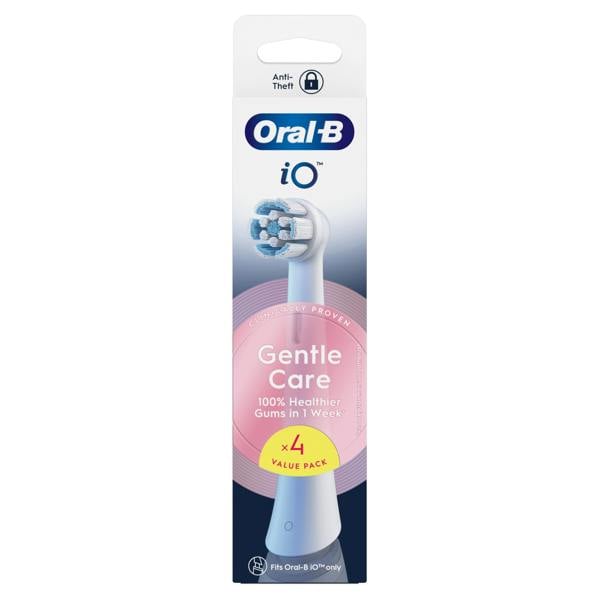 Oral-B iO Series Gentle Care, Original Brush Heads, for Sensitive Gums, 4